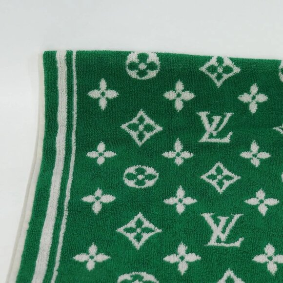 LOUIS VUITTON Monogram Beach Towel Serviette Towel Pile M77752 Auth yk18596V - Picture 3 of 16